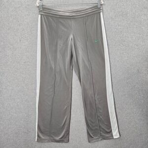 VINTAGE Nike Girl Activewear Pants Large Gray Logo Swoosh Embroidered‎ Baggy Y2